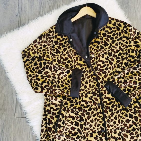 Misty Harbor Jackets & Blazers - Leopard, reversible, trench, velour, retro, 90's